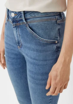 Superskinny-Jeans mit verkürztem Bein-Comma Discount
