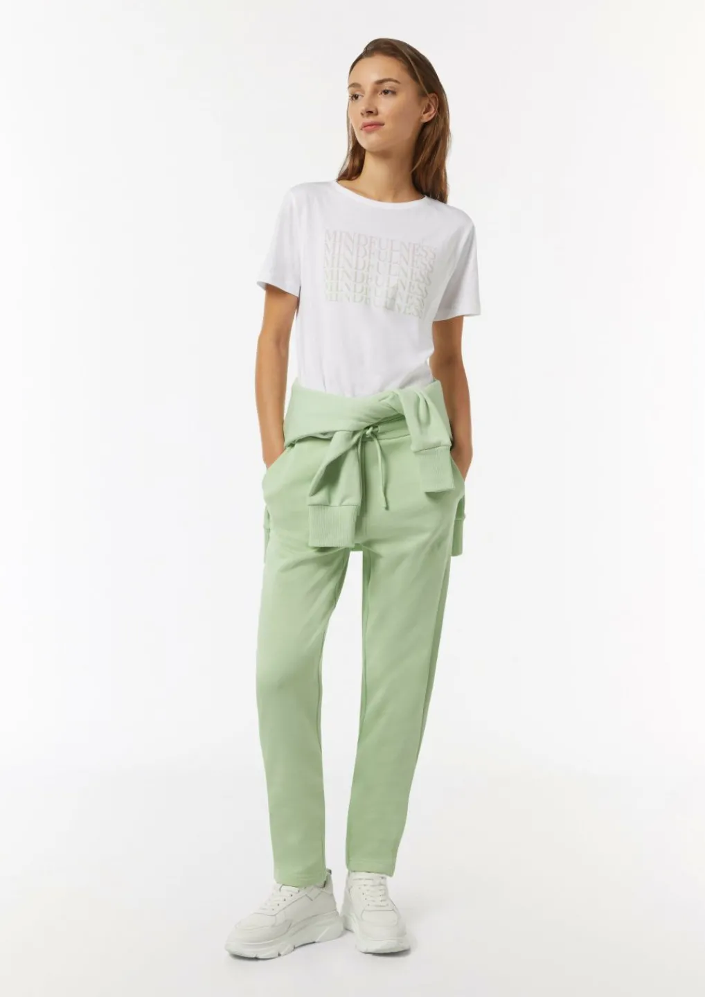 Sweat-Hose mit elastischem Bund und Eingrifftaschen-Comma Online