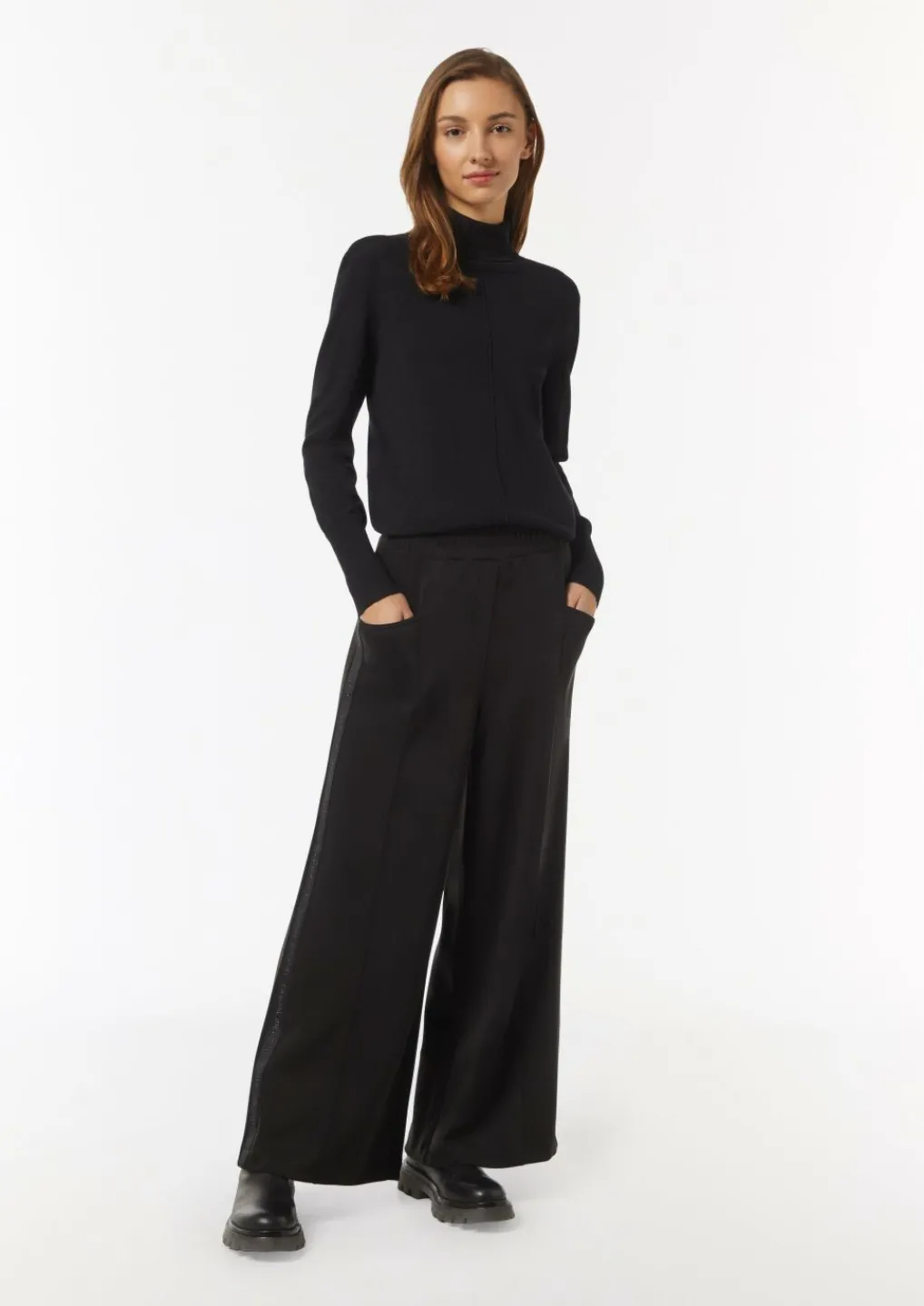 Sweatpants mit Wide Leg-Comma Hot