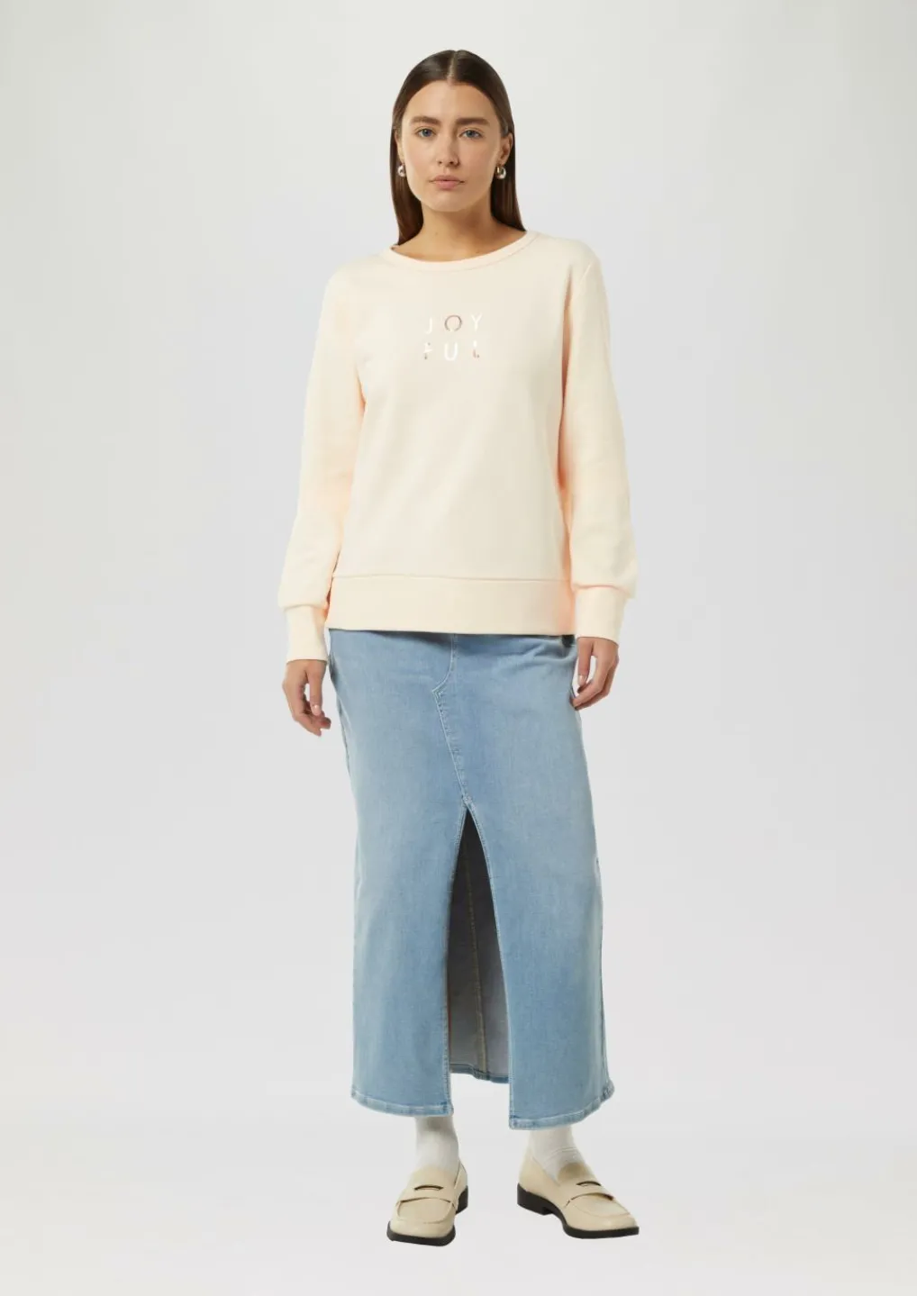 Sweatshirt mit Artwork-Comma Fashion