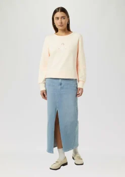 Sweatshirt mit Artwork-Comma Fashion