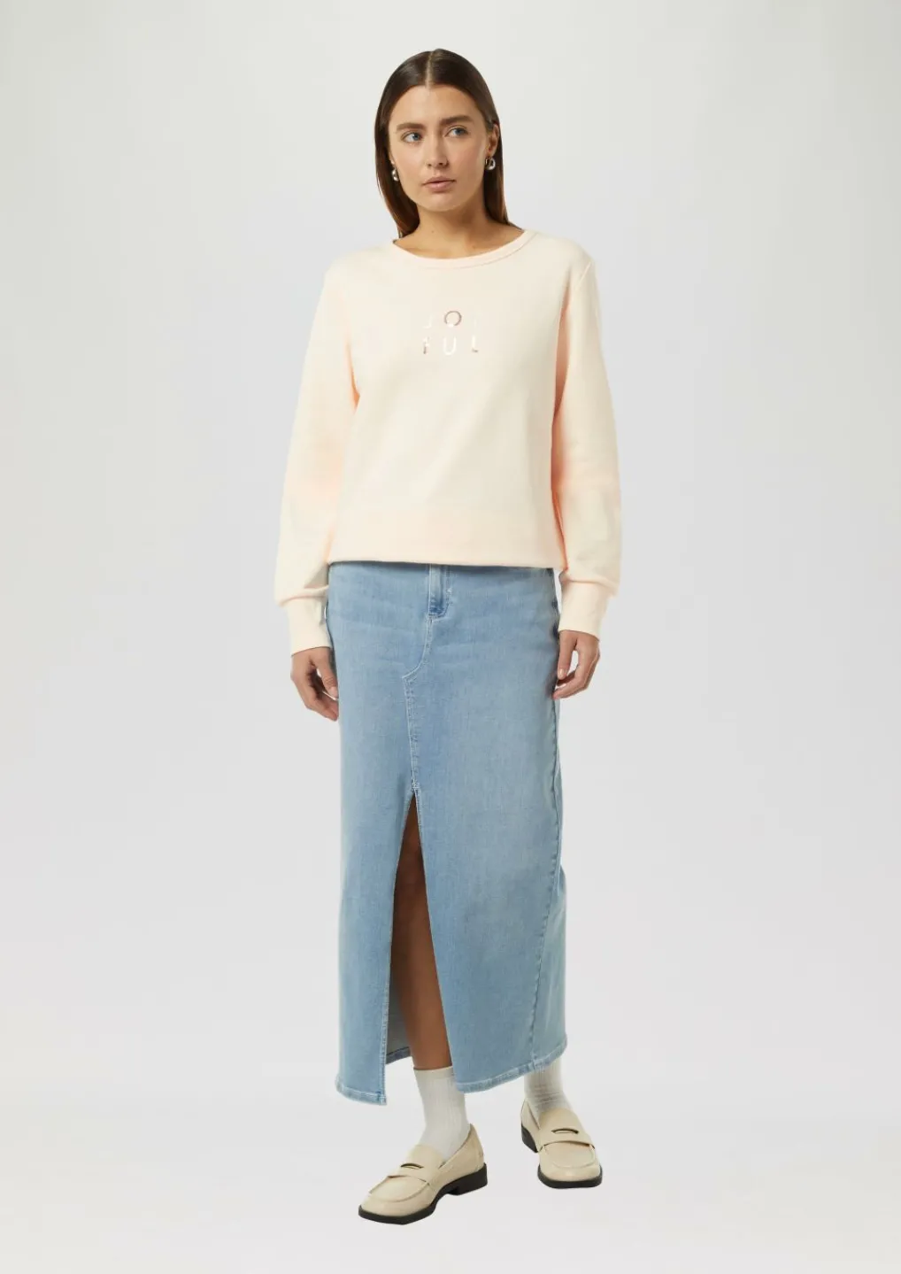 Sweatshirt mit Artwork-Comma Fashion