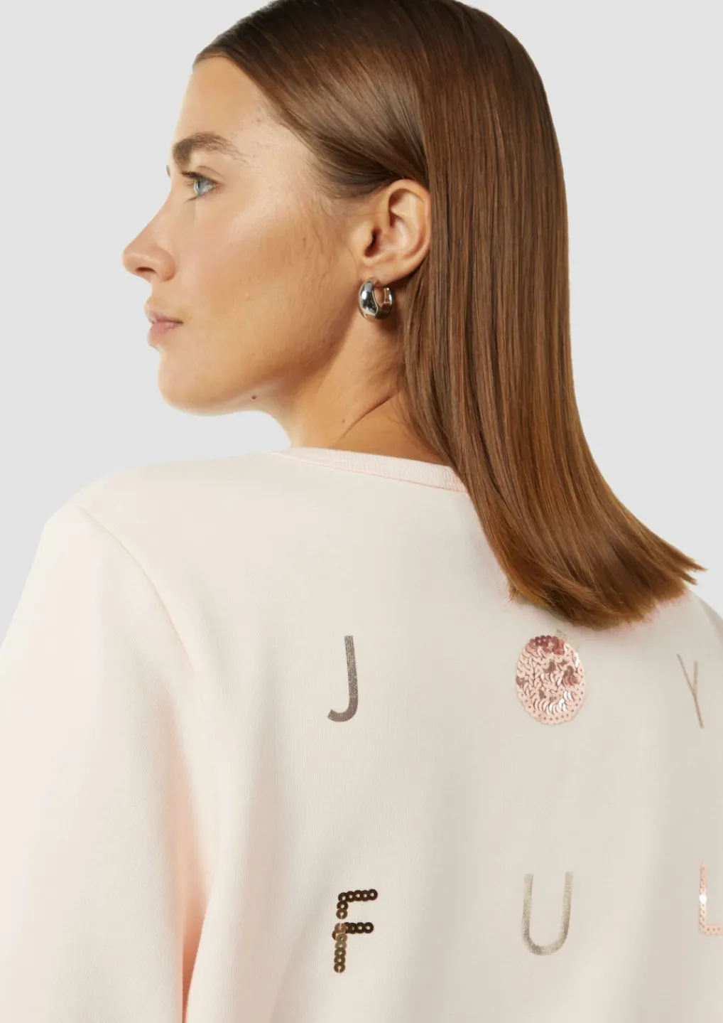 Sweatshirt mit Artwork-Comma Fashion