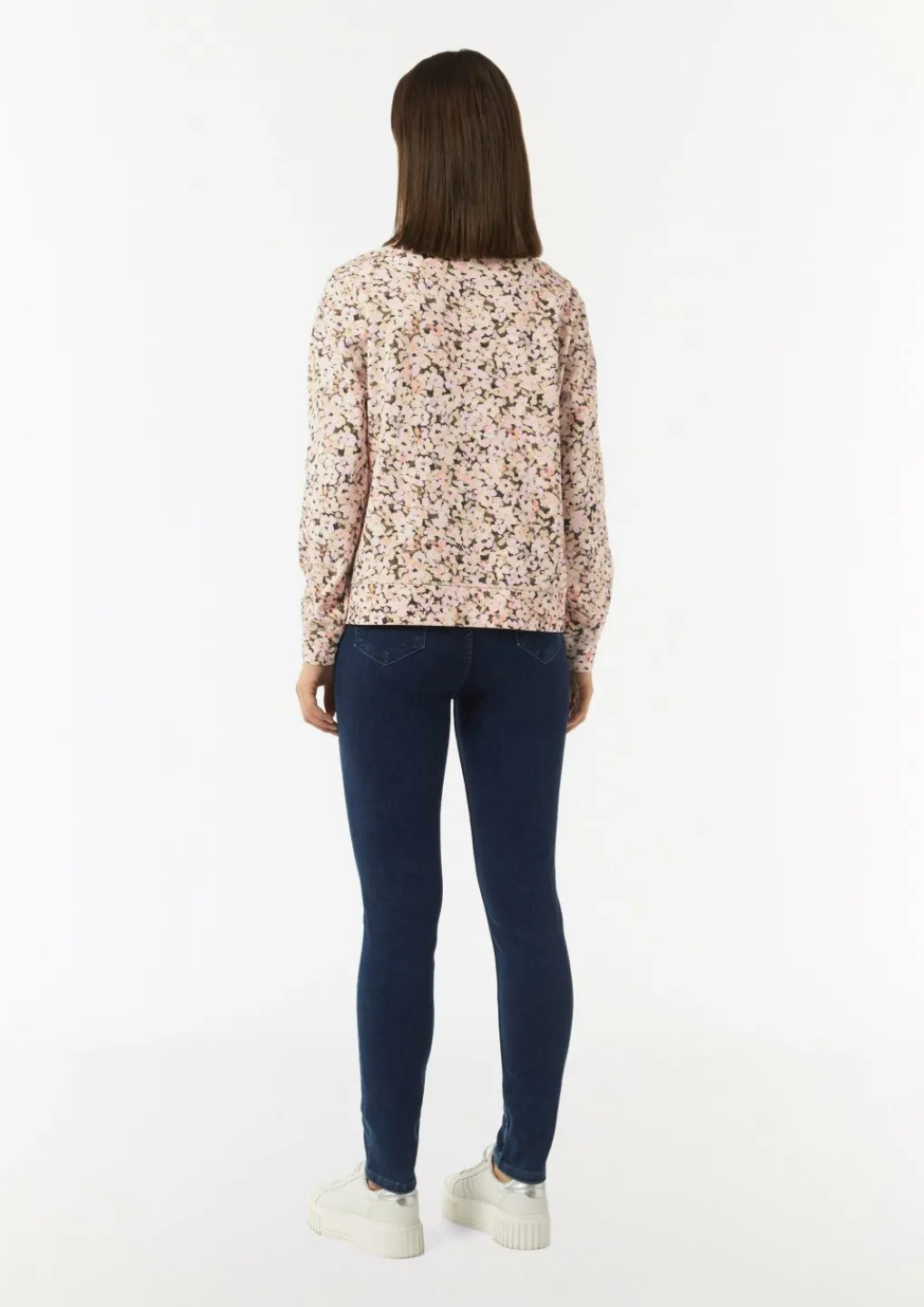 Sweatshirt mit floralem Muster-Comma Online
