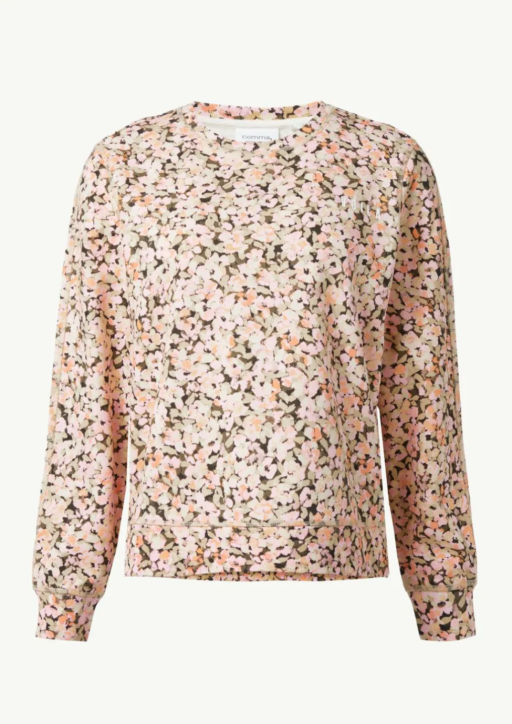 Sweatshirt mit floralem Muster-Comma Online