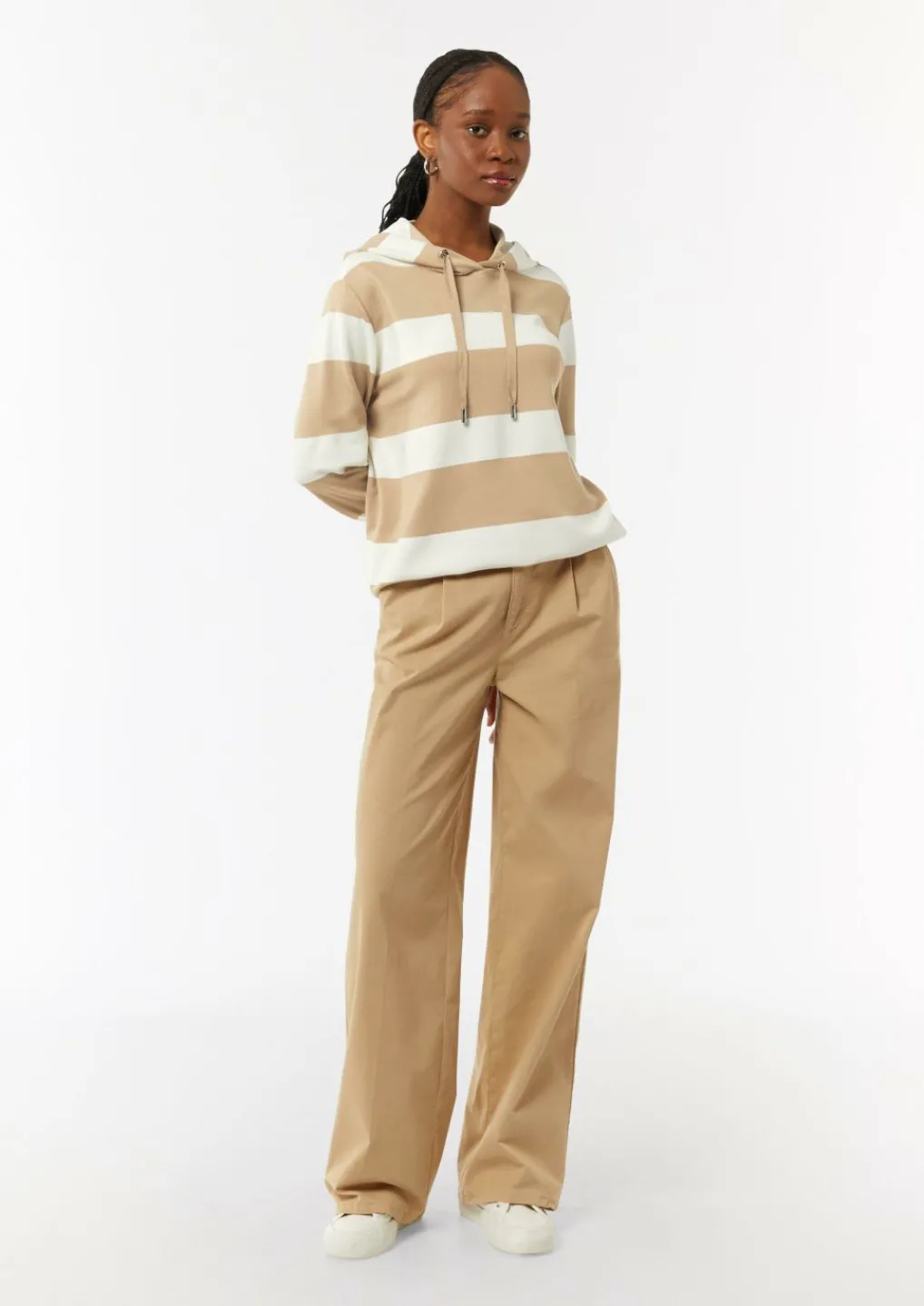 Sweatshirt mit Kapuze und Blockstreifen-Comma Sale