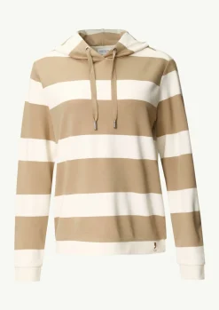 Sweatshirt mit Kapuze und Blockstreifen-Comma Sale