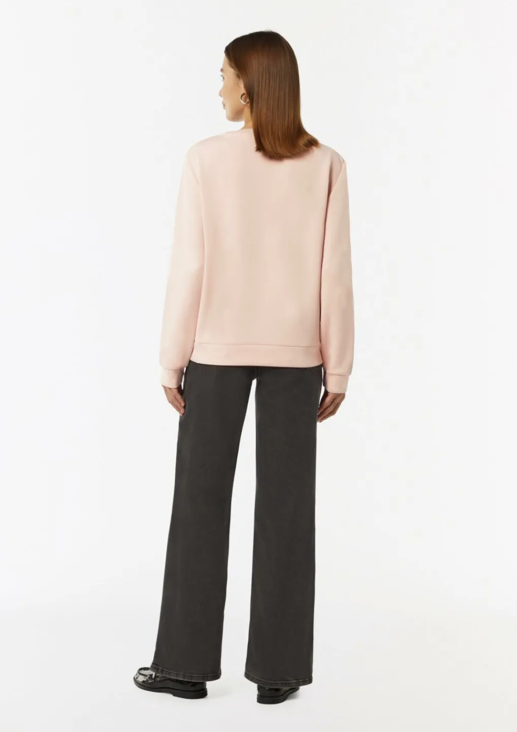 Sweatshirt mit Pailletten-Besatz-Comma Hot