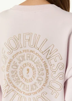 Sweatshirt mit Rückenstickerei-Comma Discount