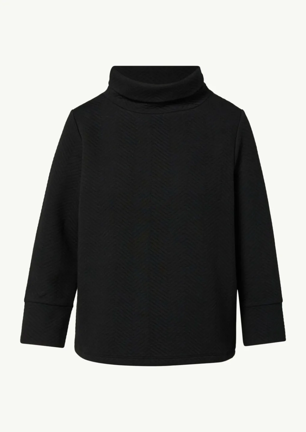 Sweatshirt mit Rollkragen und Strukturmuster-Comma Discount