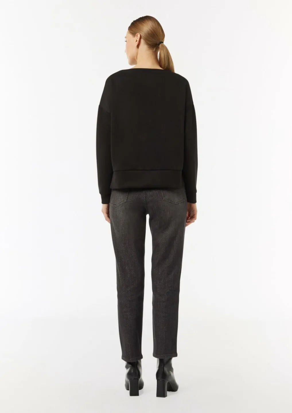 Sweatshirt mit Schmucksteinen-Comma Hot