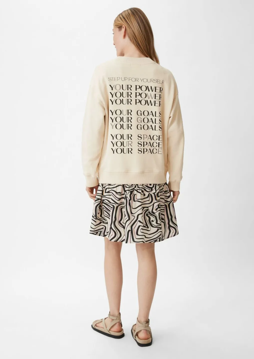 Sweatshirt mit Statement-Print-Comma Sale