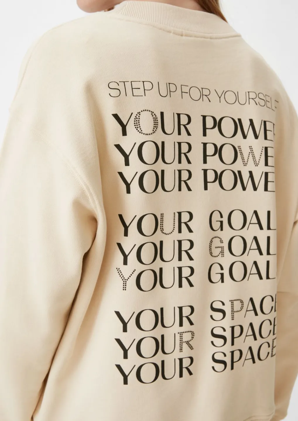 Sweatshirt mit Statement-Print-Comma Sale