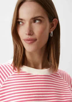 Sweatshirt mit Streifenmuster-Comma Online