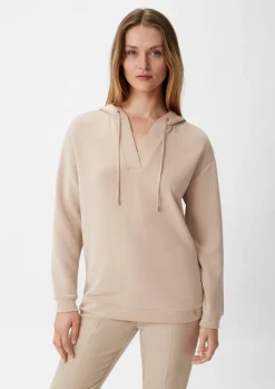 Sweatshirt mit tiefem V-Ausschnitt-Comma Sale