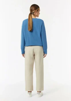 Sweatshirt mit Tunnelzug im Saum-Comma Discount