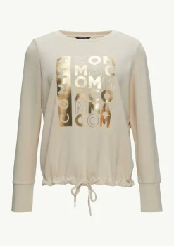 Sweatshirt mit Tunnelzug im Saum-Comma Best