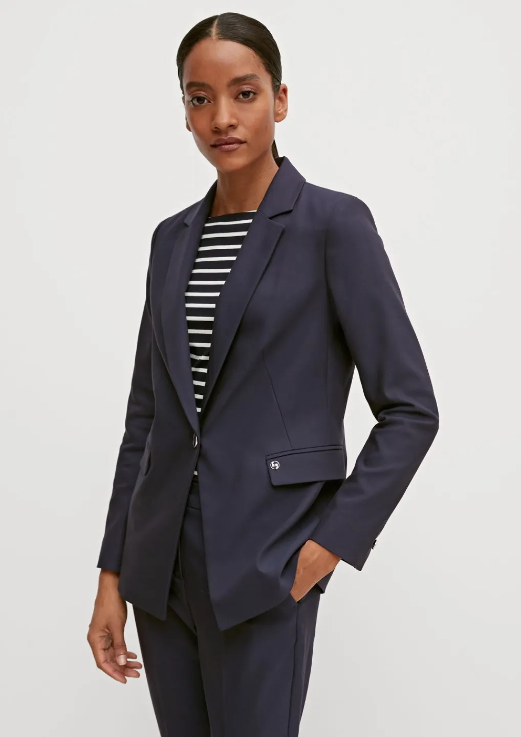 Taillierter Blazer in Baumwollmix-Comma Hot