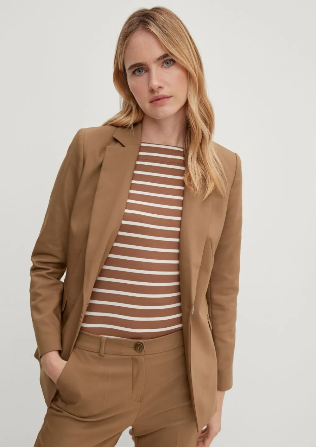 Taillierter Blazer in Baumwollmix-Comma Fashion