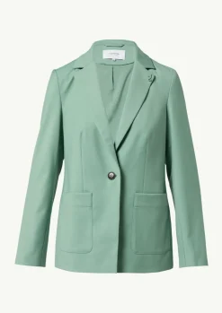 Taillierter Blazer mit abnehmbarem Logo-Pin-Comma Discount