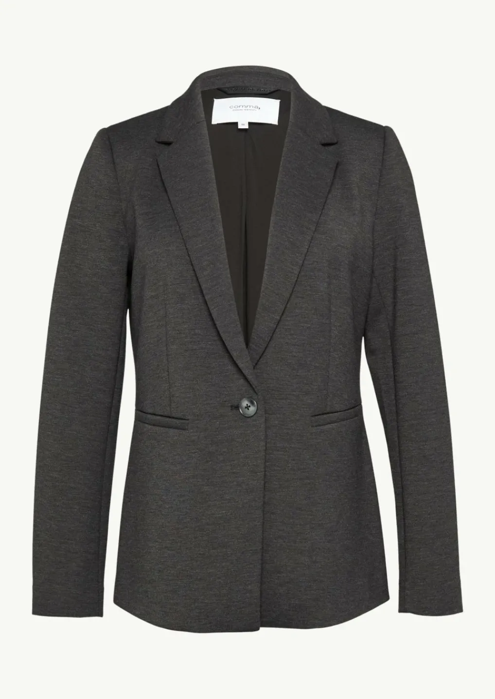 Taillierter Jersey-Blazer mit Leistentaschen-Comma Fashion