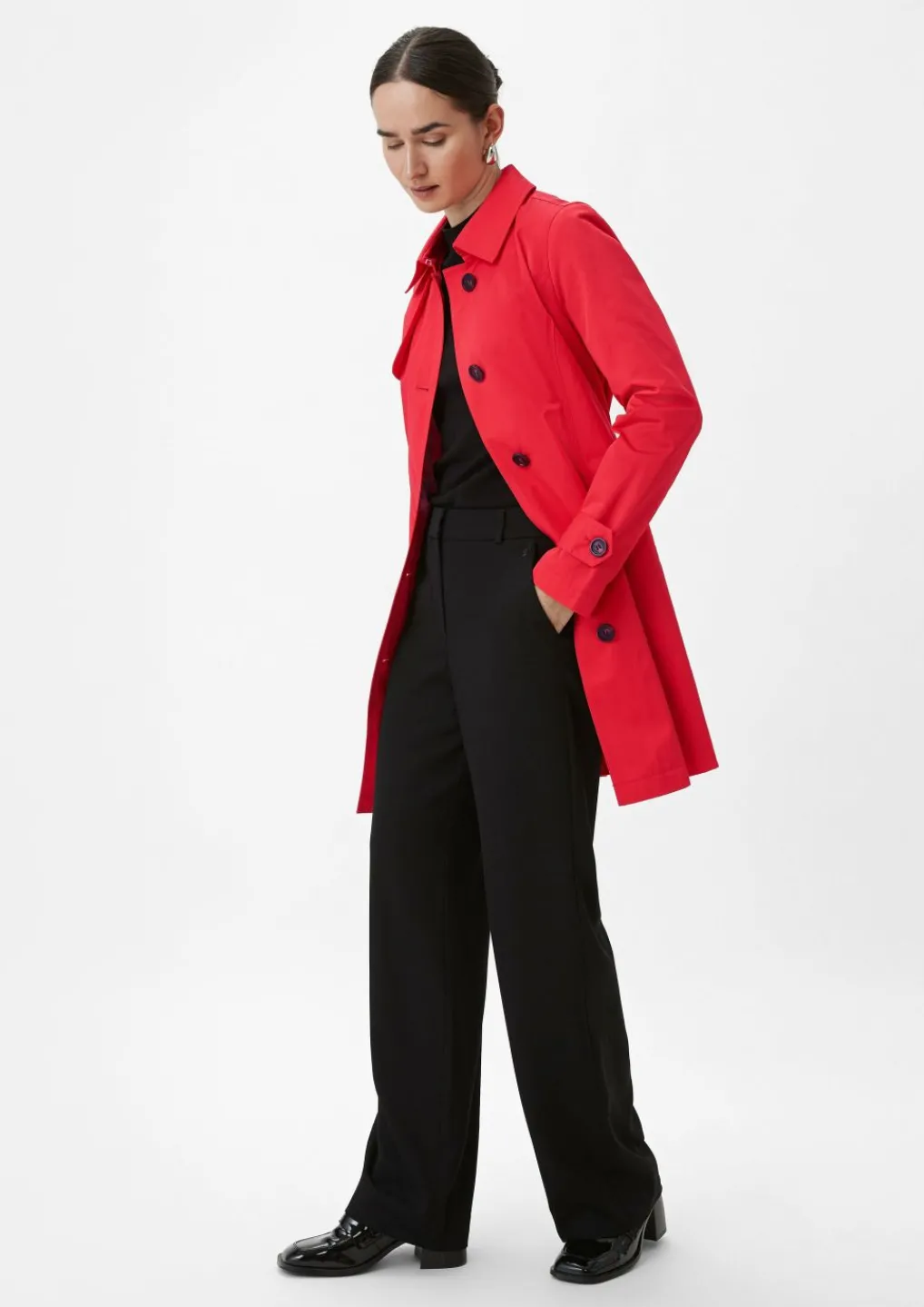 Taillierter Trenchcoat mit Bindegürtel-Comma New