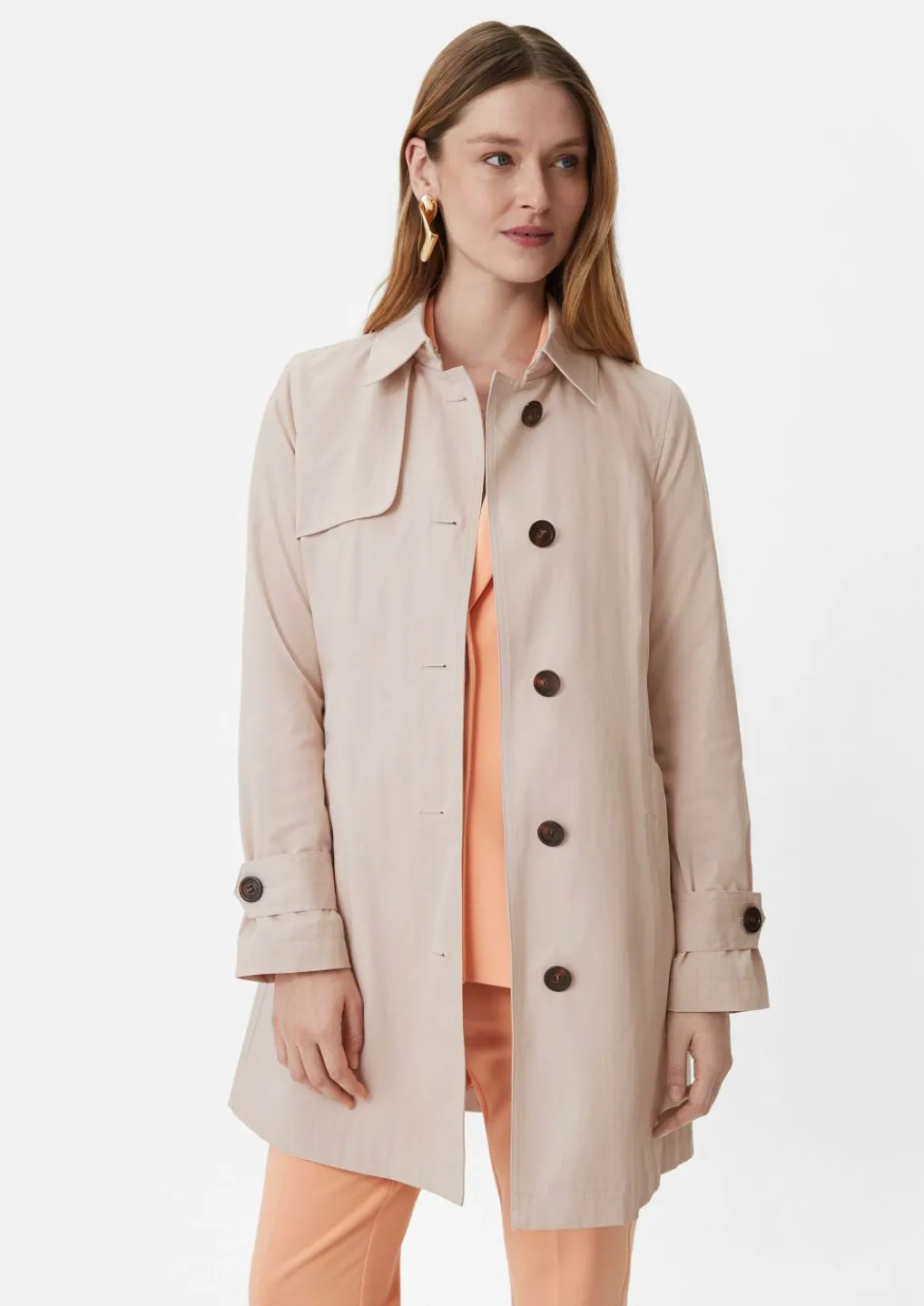 Taillierter Trenchcoat mit Bindegürtel-Comma Online