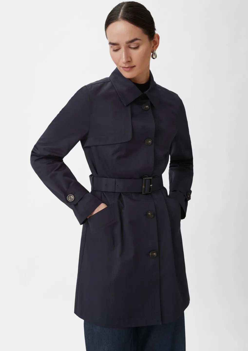 Taillierter Trenchcoat mit Bindegürtel-Comma Sale