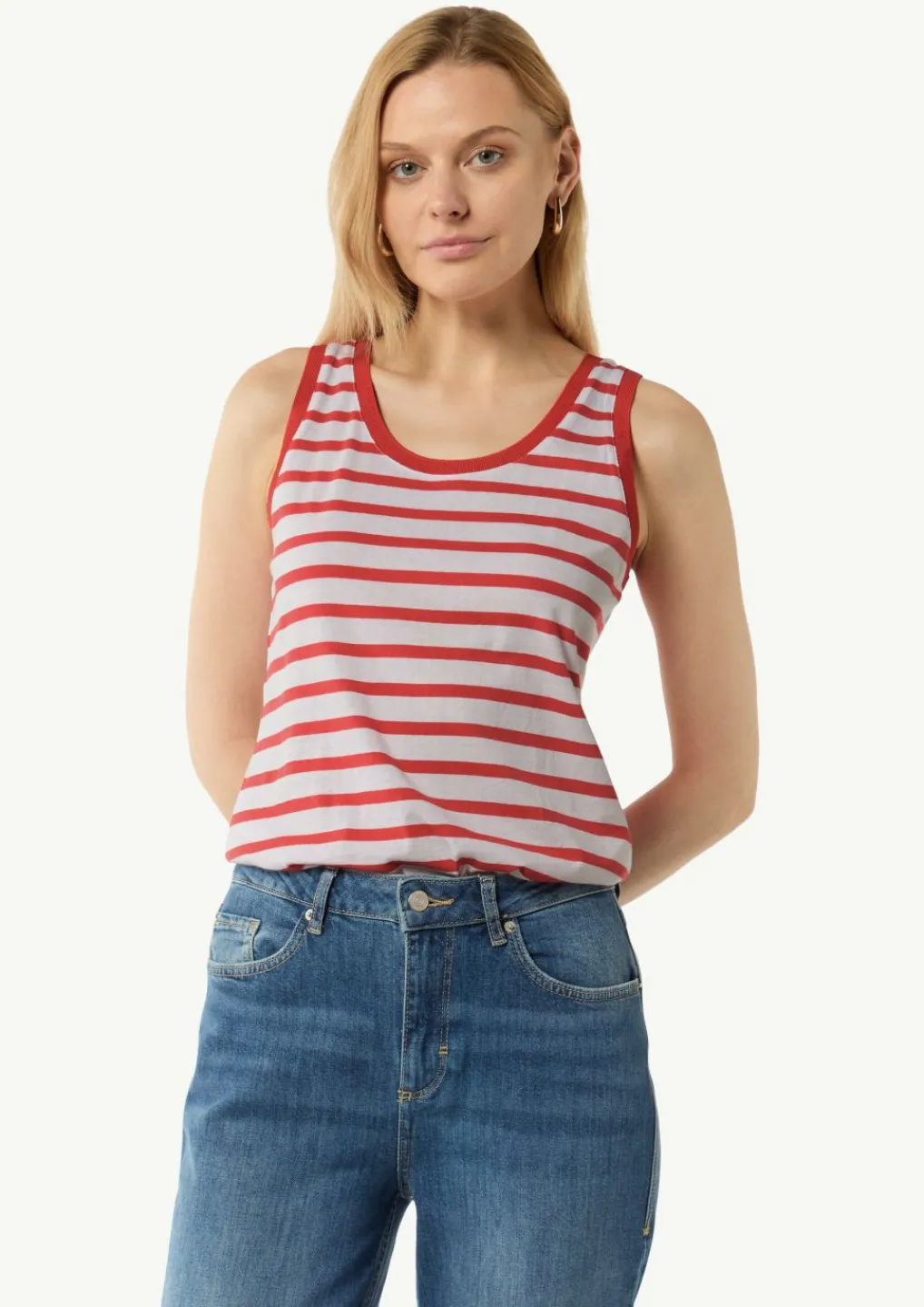 Tanktop mit Streifenmuster-Comma Fashion