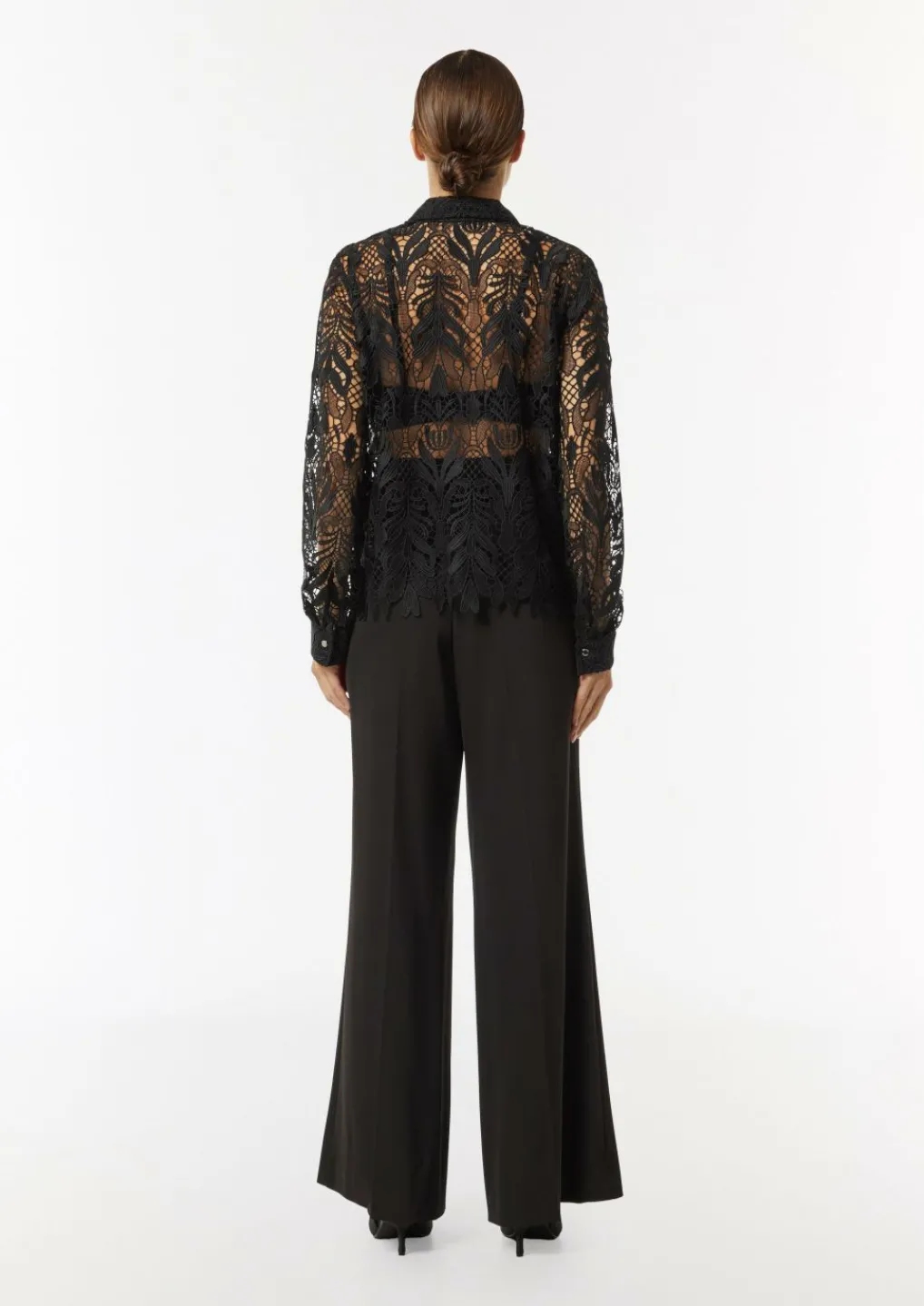 Transparente Bluse aus edler Spitze-Comma Discount