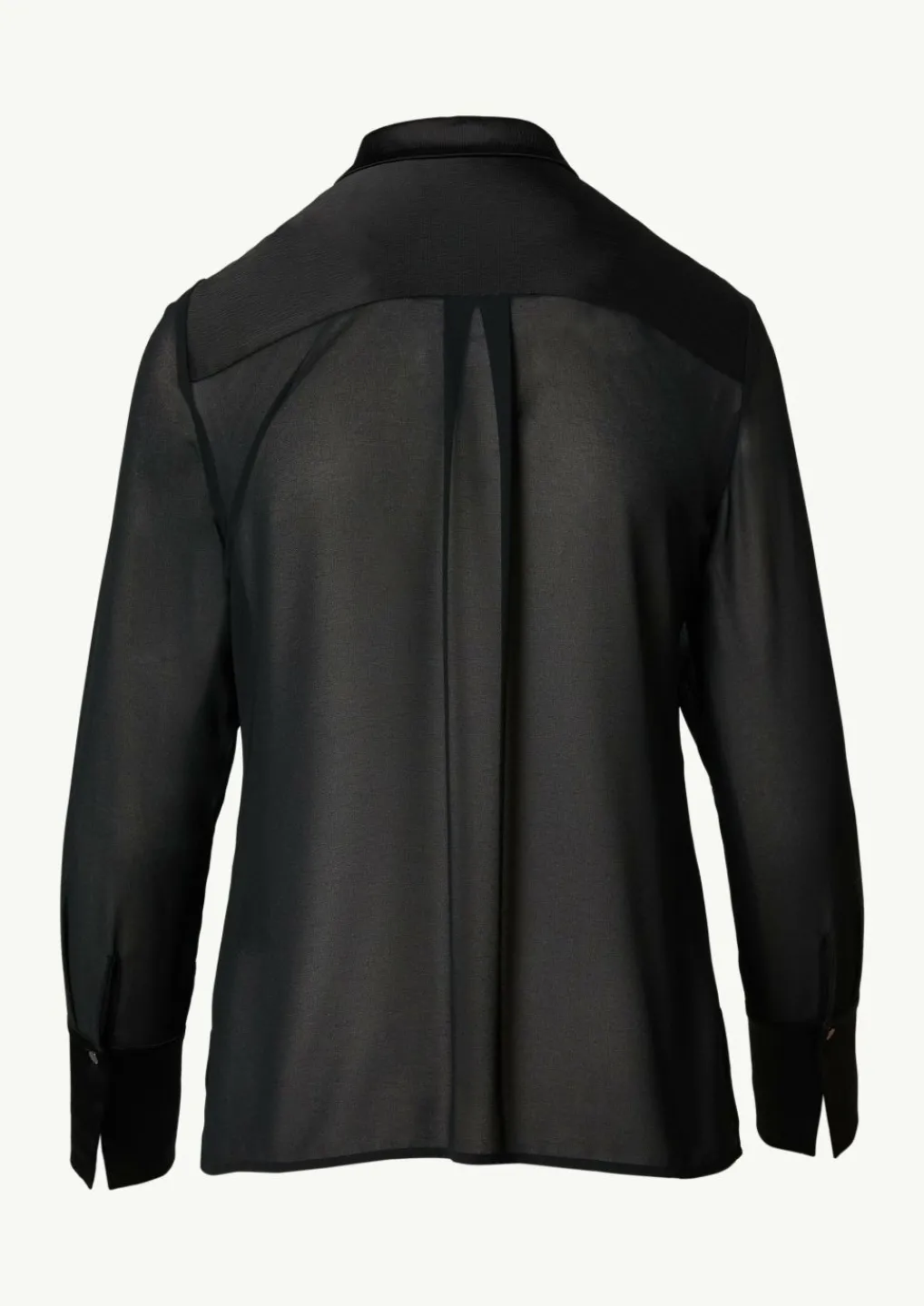 Transparente Hemdbluse aus Chiffon-Comma Fashion