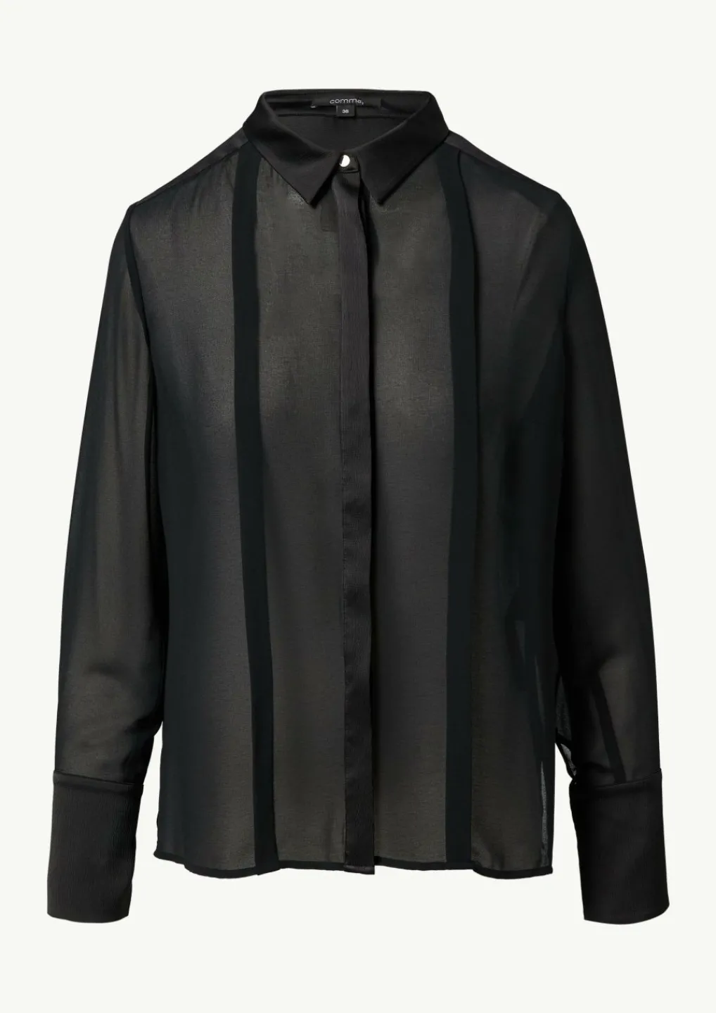 Transparente Hemdbluse aus Chiffon-Comma Fashion