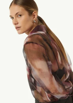 Transparente Hemdbluse aus Organza-Comma Best