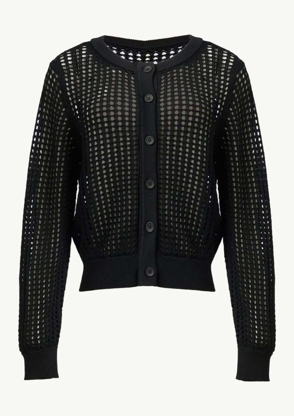 Transparente Strickjacke aus Ajourstrick-Comma Outlet