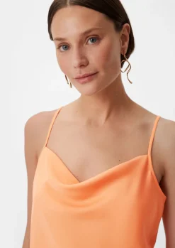 Trägertop aus Satin-Comma Outlet