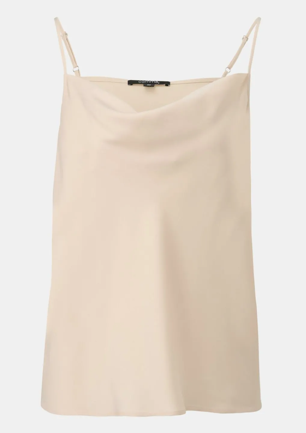Trägertop aus Satin-Comma Hot