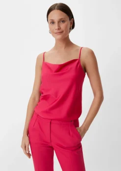 Trägertop aus Satin-Comma Online