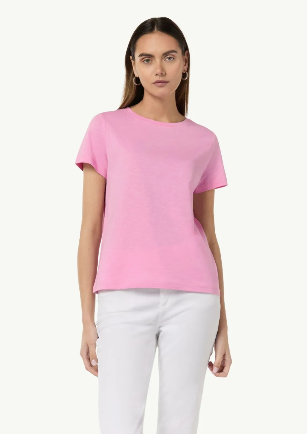 T-Shirt aus Baumwolle mit Print-Detail-Comma Best
