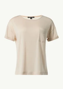 T-Shirt aus feinem Strickjersey-Comma Clearance