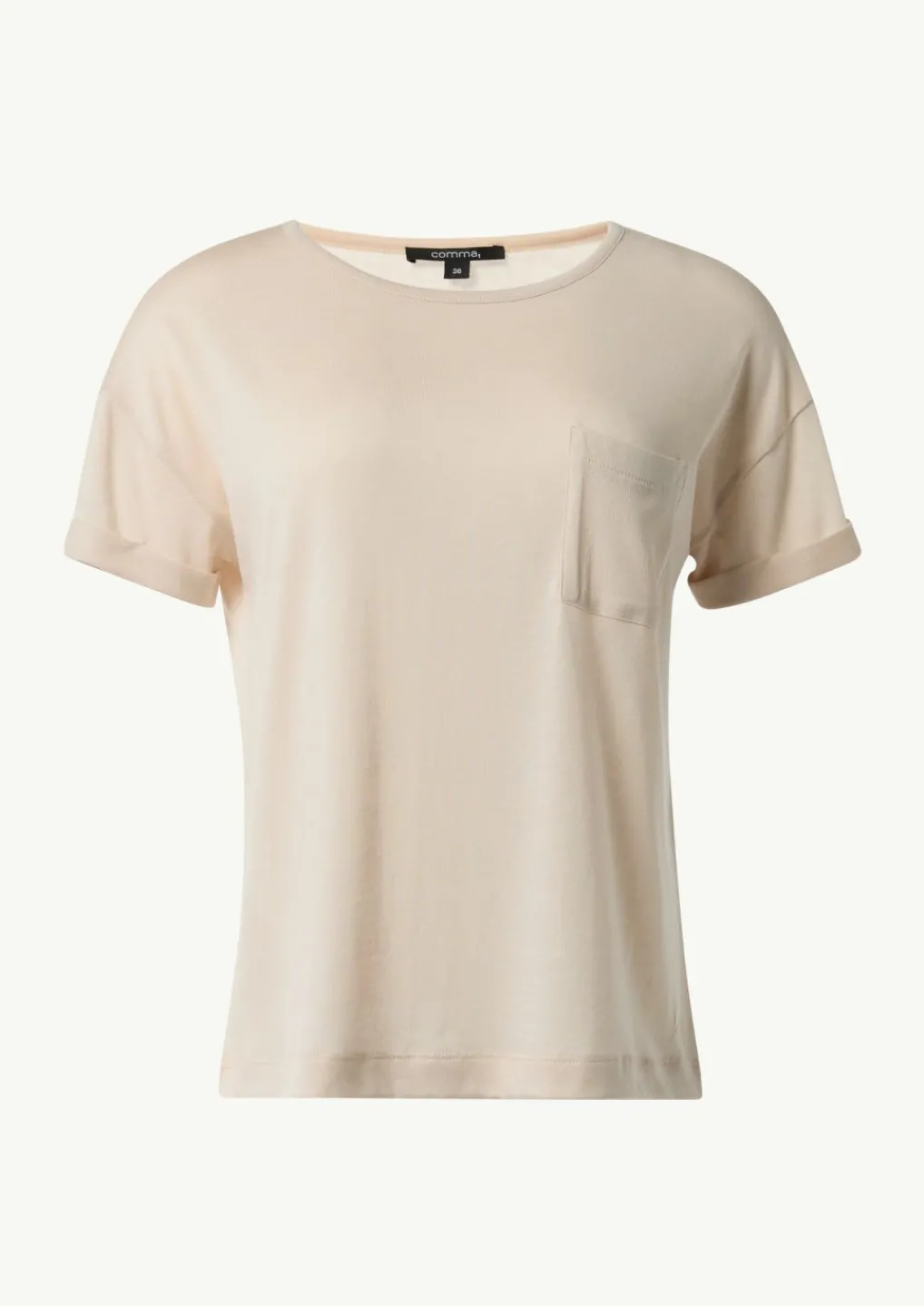 T-Shirt aus feinem Strickjersey-Comma Clearance