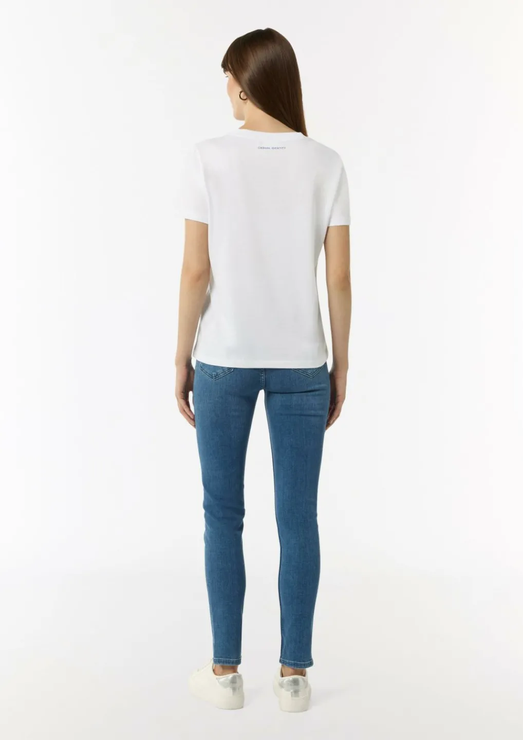 T-Shirt aus Jersey mit Front- und Rückenprint-Comma Clearance