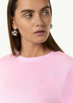 T-Shirt aus Materialmix mit Rippblende-Comma Fashion