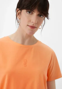 T-Shirt aus Modalmix mit Print-Detail-Comma Discount