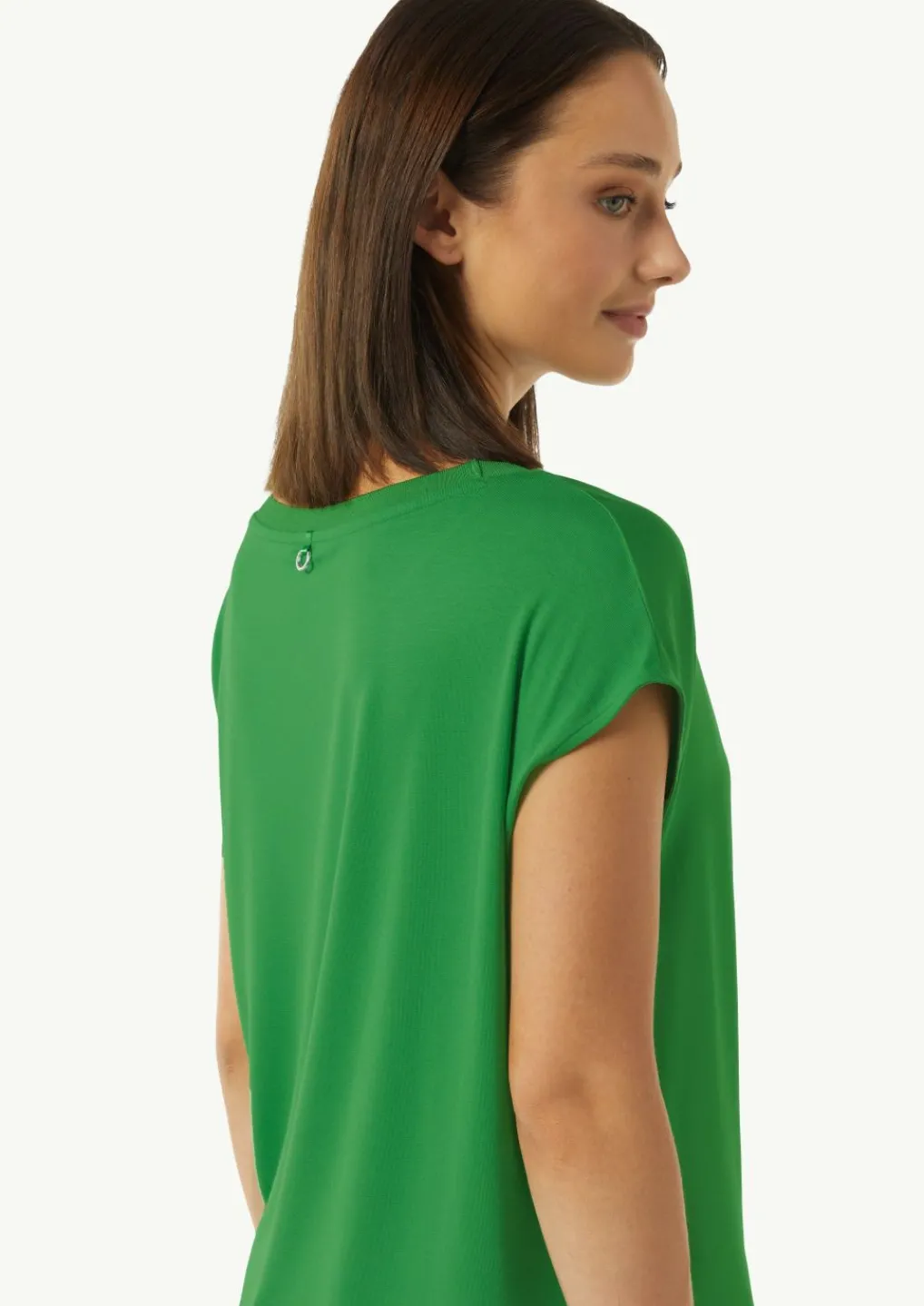 T-Shirt im Fabricmix mit Rippdetail-Comma Discount