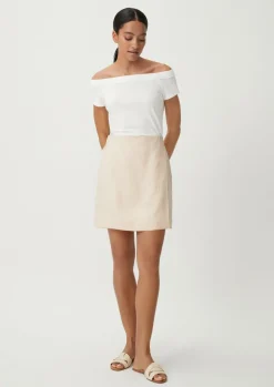 T-Shirt im Off shoulder-Look-Comma Clearance