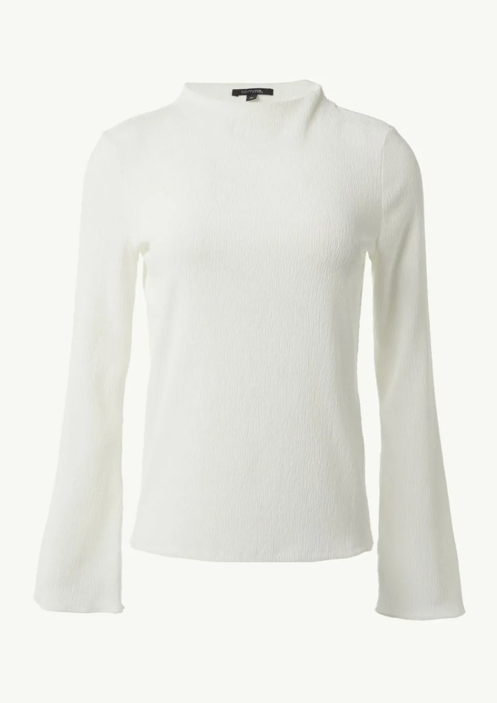 T-Shirt in Ripp-Optik-Comma New