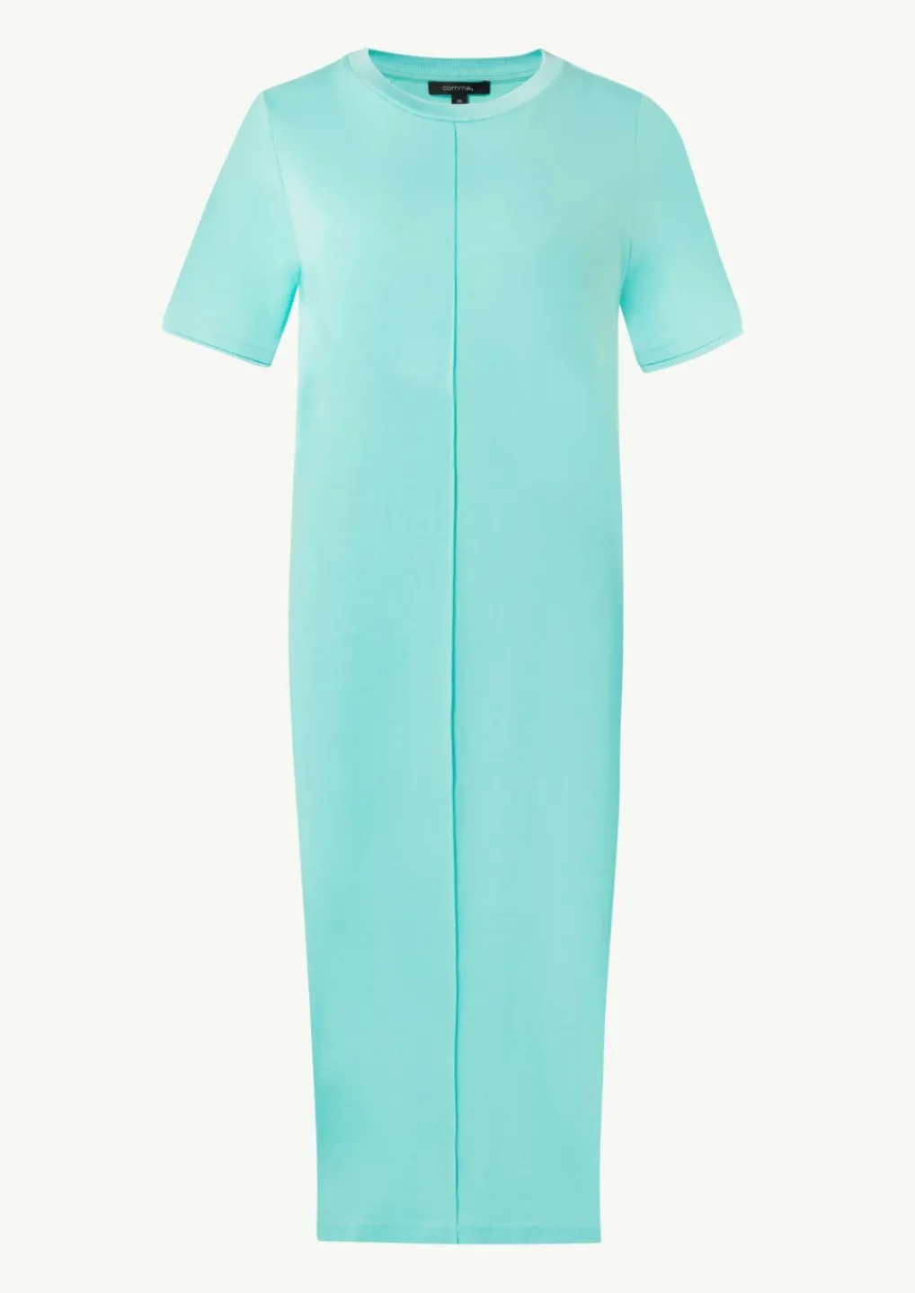 T-Shirt-Kleid mit seitlich geschlitztem Saum-Comma Online