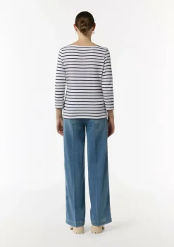 T-Shirt mit 3/4-Arm-Comma Fashion