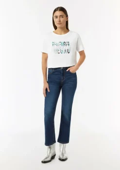 T-Shirt mit Artwork-Comma Discount
