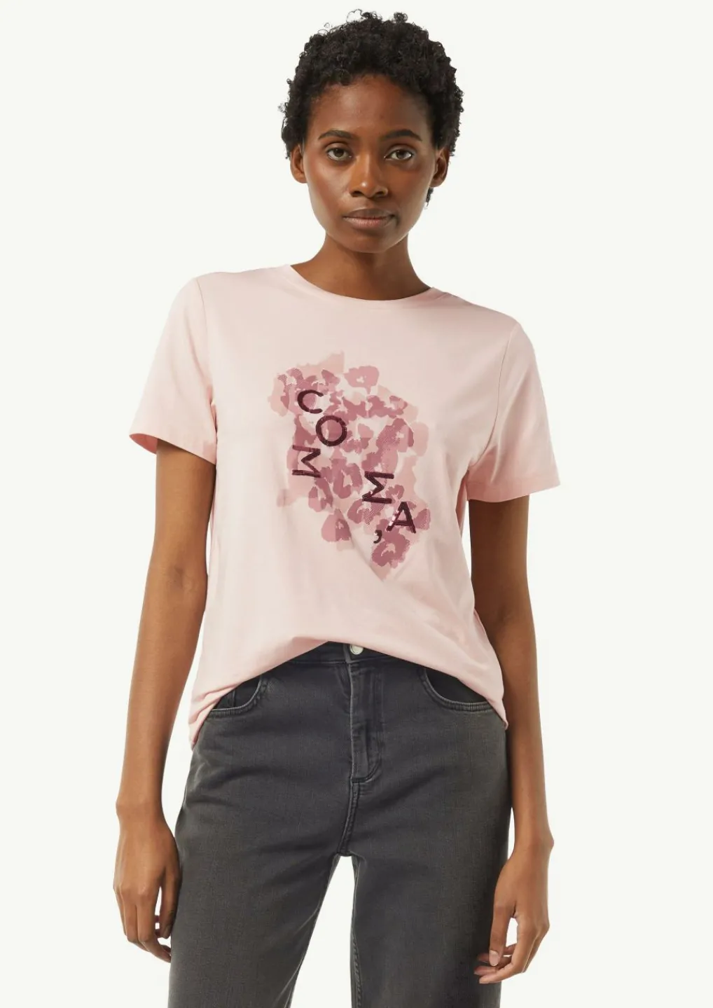 T-Shirt mit Artwork-Comma Discount